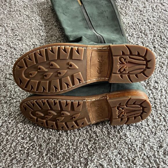 Olukai Holo Lio II Tall Riding Harness Boots Knee High Dark Shadow Back Zip Sz 7 - Picture 5 of 6